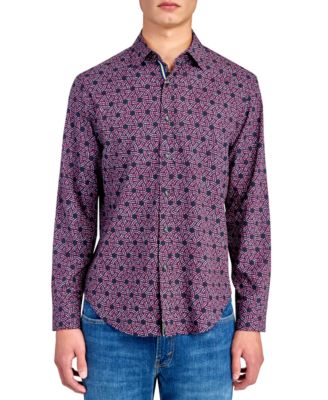 Society of Threads - Men's Performance Stretch Circle-Print Shirt