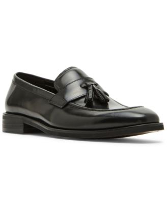 Steve Madden - Men's Gray Tassel Leather Loafer