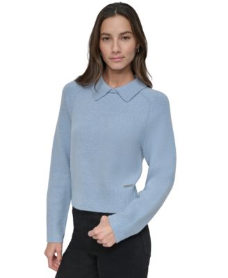 DKNY Jeans - Petite Pullover Polo Sweater