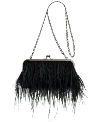 Patricia Nash - Potenaz Small Velvet and Feather Frame Bag