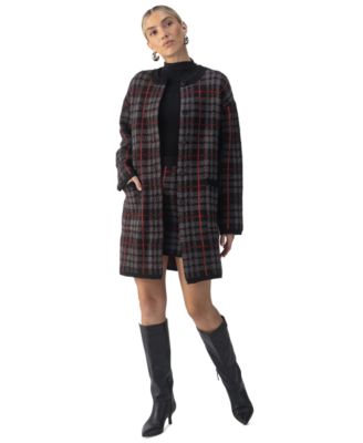 Sanctuary - Women's City Plaid Sweater Jacket