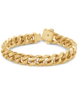 Blackjack - Men's Miami Cuban Link Cubic Zirconia Bracelet in Stainless Steel