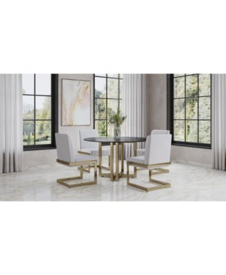 Furniture - Emila 5pc Dining Set (Round Table + 4 Chairs), Created for Macy's