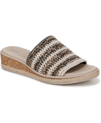 Bzees - Women's Breezy Washable Slide Wedge Sandals