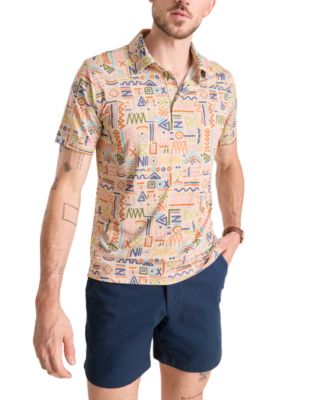 Chubbies - Men's The Disco Deserts Tailored-Fit Performance Western Print Polo Shirt