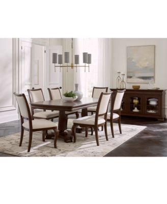 Furniture - Nelman 7-Pc. Rectangular Dining Set (Table & 6 Side Chairs), Created for Macy's