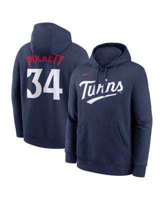 Nike - Men's Kirby Puckett Navy Minnesota Twins Player Name Number Club Pullover Hoodie