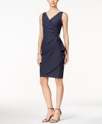 Alex Evenings - Embellished Ruched Sheath Dress