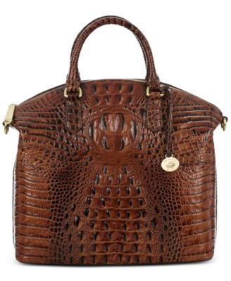Brahmin - Duxbury Satchel Apricot Rose Melbourne Large Leather Satchel