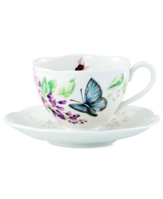 Lenox - Dinnerware, Butterfly Meadow Butterfly Cup and Saucer Set