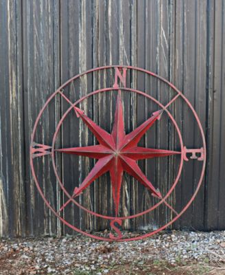 3R Studio - Round Metal Compass Wall Decor
