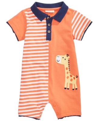 First Impressions - Cotton Giraffe Sunsuit, Baby Boys (0-24 months)