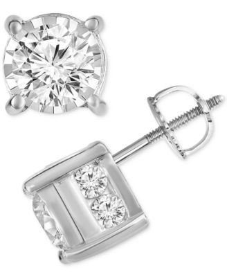 TruMiracle - Diamond Layered Stud Earrings (1-1/2 ct. t.w.)