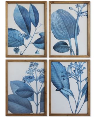 3R Studio - Wood Framed Wall Art, Set of 4