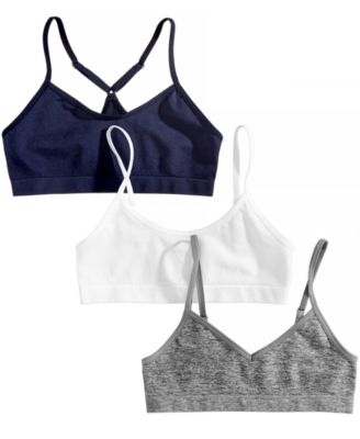Maidenform - Little & Big Girls 3-Pk. Seamless Crop Bras